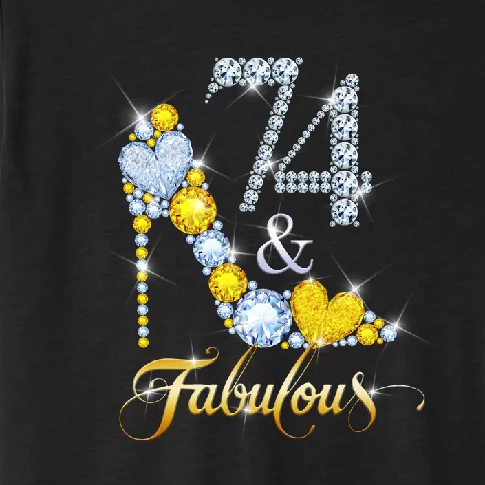 74 years old It's my Birthday 74th Birthday Diamond Crown ChromaSoft Performance T-Shirt