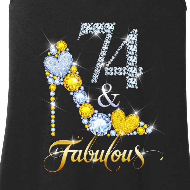 74 years old It's my Birthday 74th Birthday Diamond Crown Ladies Essential Tank