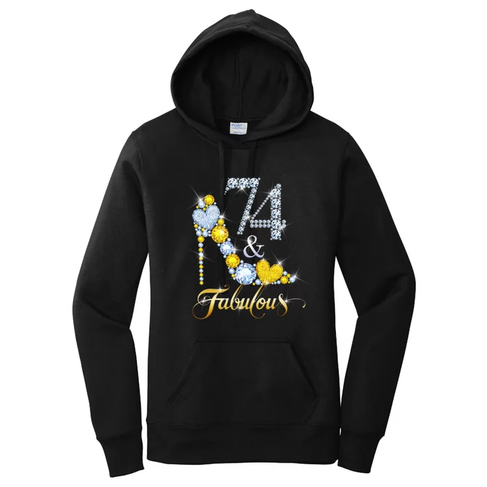 74 years old It's my Birthday 74th Birthday Diamond Crown Women's Pullover Hoodie