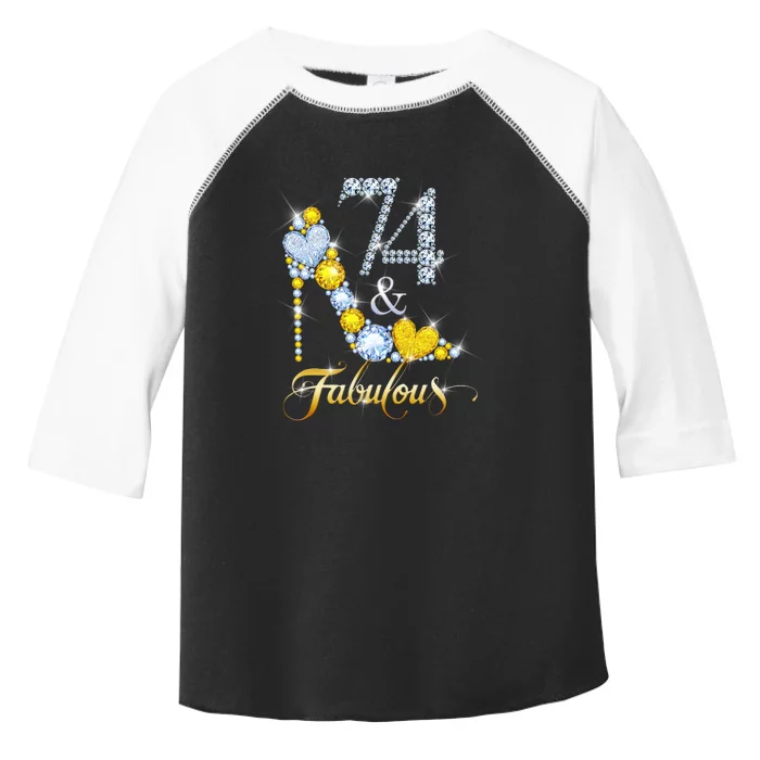 74 years old It's my Birthday 74th Birthday Diamond Crown Toddler Fine Jersey T-Shirt