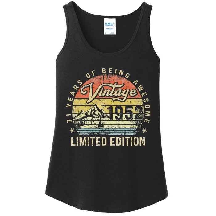 71 Year Old Gifts Vintage 1952 Limited Edition 71th Birthday Ladies Essential Tank