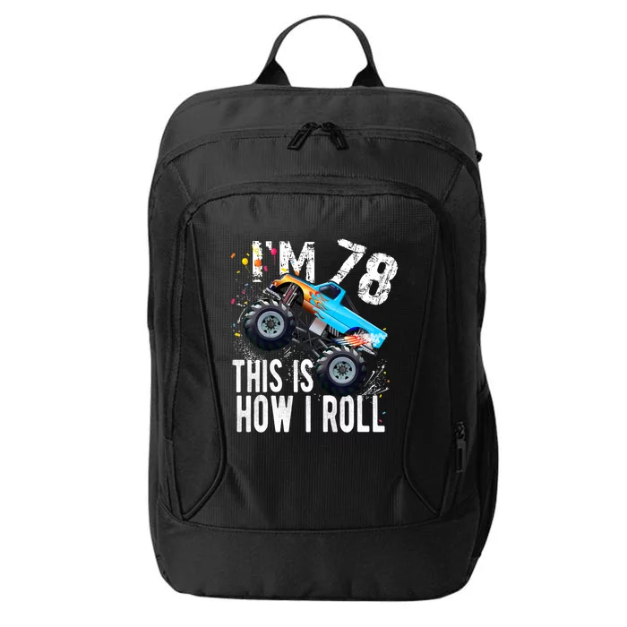 78 Year Old Gift Cool 78th Birthday Boy Gift For Monster Truck Car Lovers City Backpack