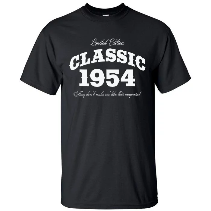 70 Year Old Vintage Classic Car 1954 70th Birthday Tall T-Shirt