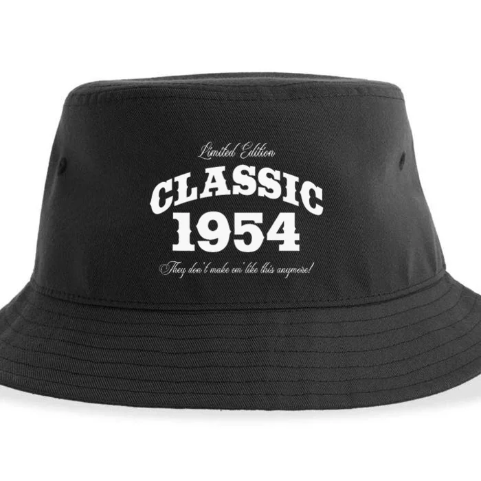 70 Year Old Vintage Classic Car 1954 70th Birthday Sustainable Bucket Hat