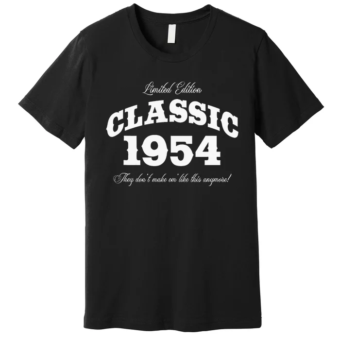 70 Year Old Vintage Classic Car 1954 70th Birthday Premium T-Shirt