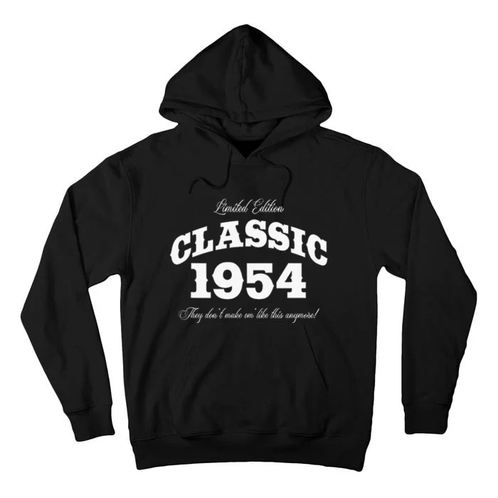 70 Year Old Vintage Classic Car 1954 70th Birthday Tall Hoodie