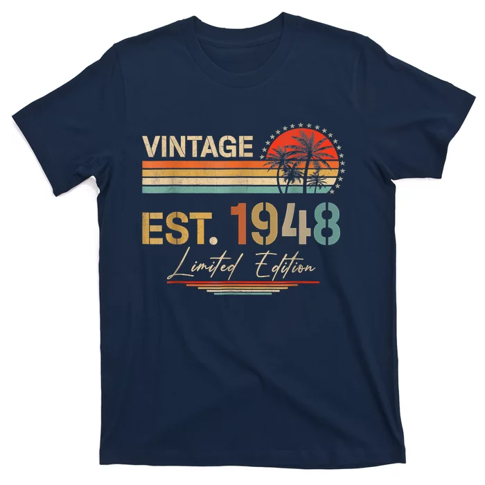 75 Years Old Gifts Born In 1948 Vintage 75th Birthday Retro T-Shirt