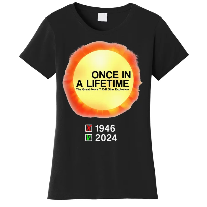 78 Years Of T Coronae Borealis Star Rare Explosion 2024 Women's T-Shirt