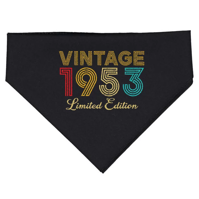 70 Years Old Vintage 1953 Limited Edition 70th Birthday USA-Made Doggie Bandana