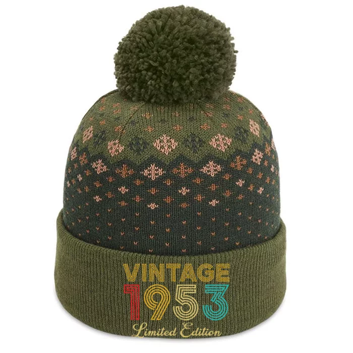 70 Years Old Vintage 1953 Limited Edition 70th Birthday The Baniff Cuffed Pom Beanie