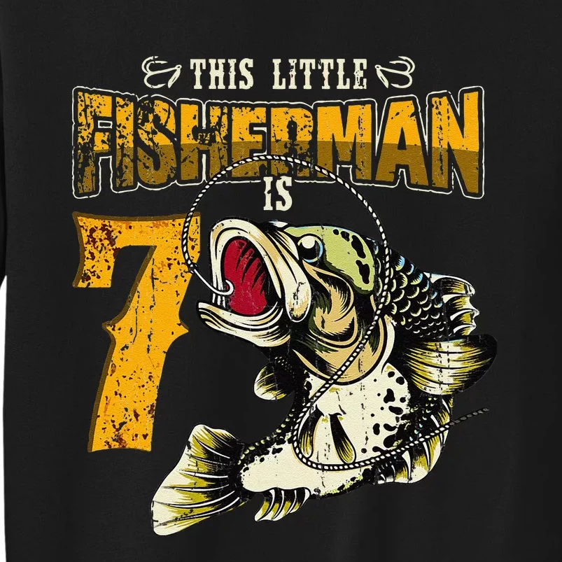 7 Year Old Fishing Gifts Fisherman 7th Birthday Sweatshirt