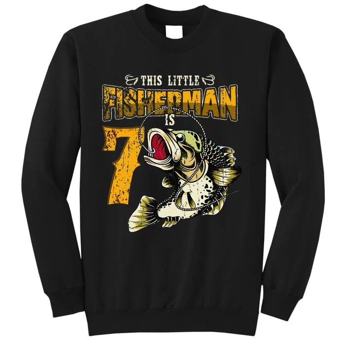 7 Year Old Fishing Gifts Fisherman 7th Birthday Sweatshirt