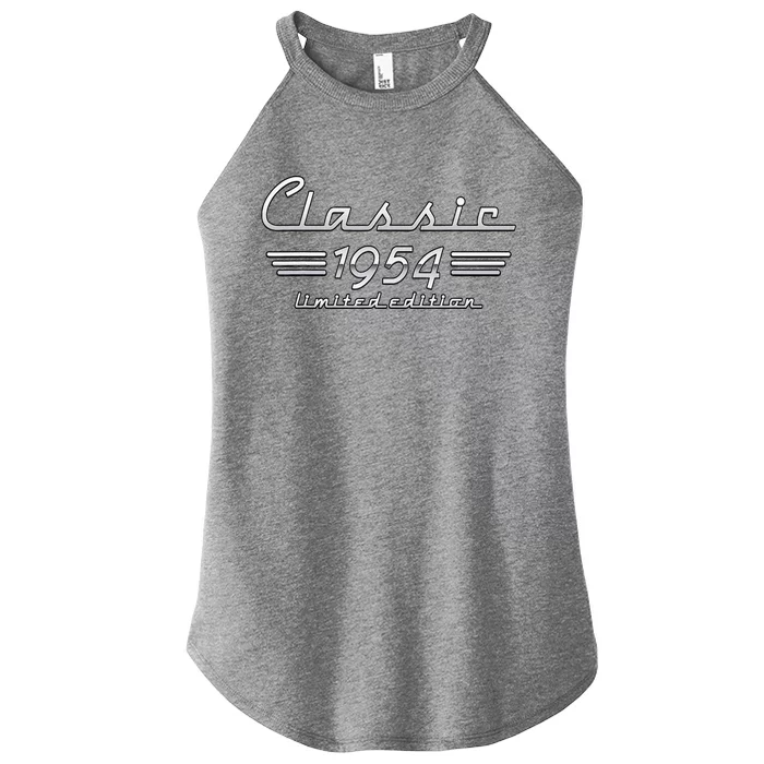 70 Year Old Gift Classic 1954 Limited Edition 70th Birthday Women’s Perfect Tri Rocker Tank