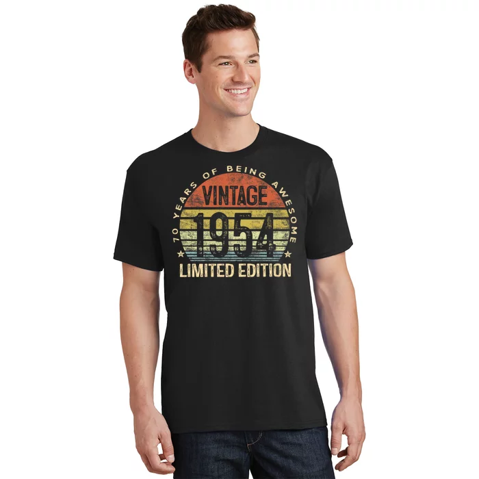 70 Year Old Gifts Vintage 1954 Limited Edition 70th Birthday T-Shirt