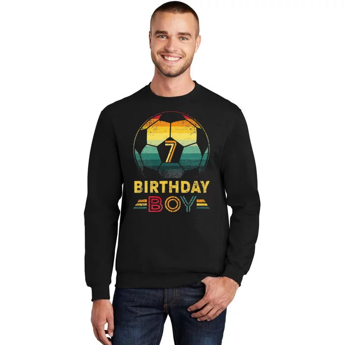 7 Year Old Gifts Football Soccer Player 7th Birthday Sweatshirt