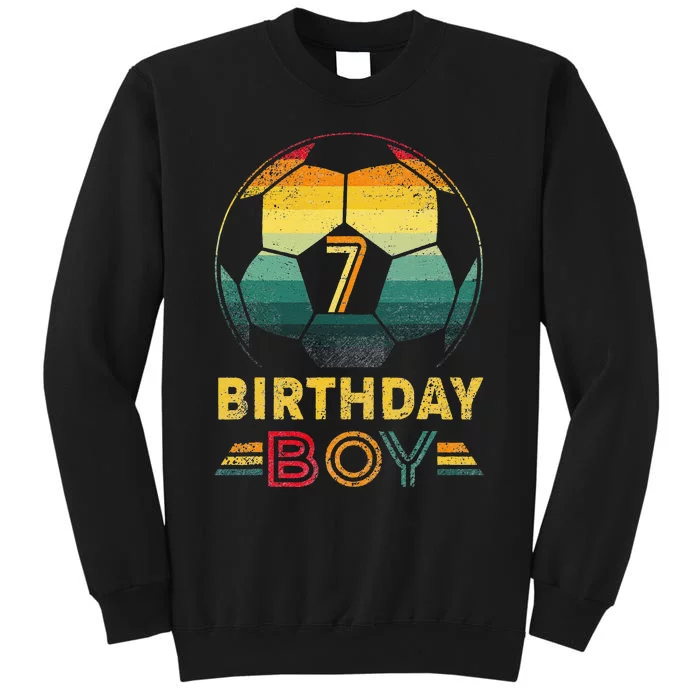 7 Year Old Gifts Football Soccer Player 7th Birthday Sweatshirt