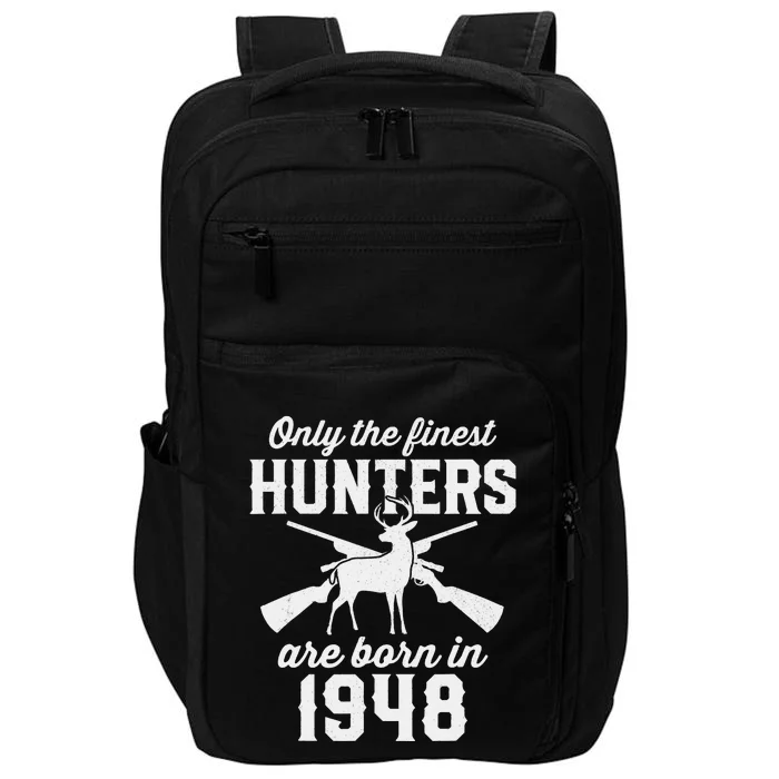 75 Year Old Deer Hunter: Hunting 1948 75th Birthday Impact Tech Backpack