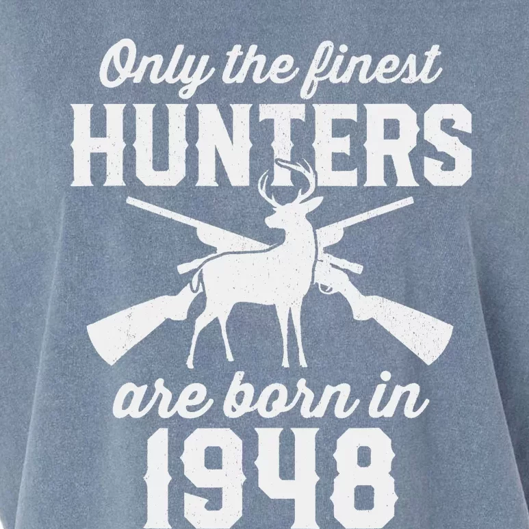 75 Year Old Deer Hunter: Hunting 1948 75th Birthday Garment-Dyed Women's Muscle Tee