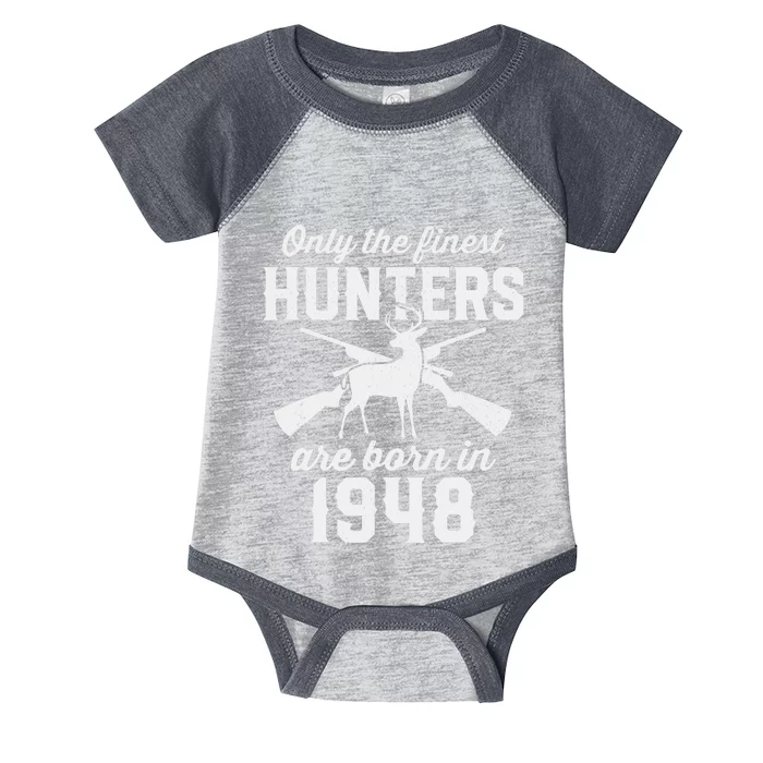 75 Year Old Deer Hunter: Hunting 1948 75th Birthday Infant Baby Jersey Bodysuit