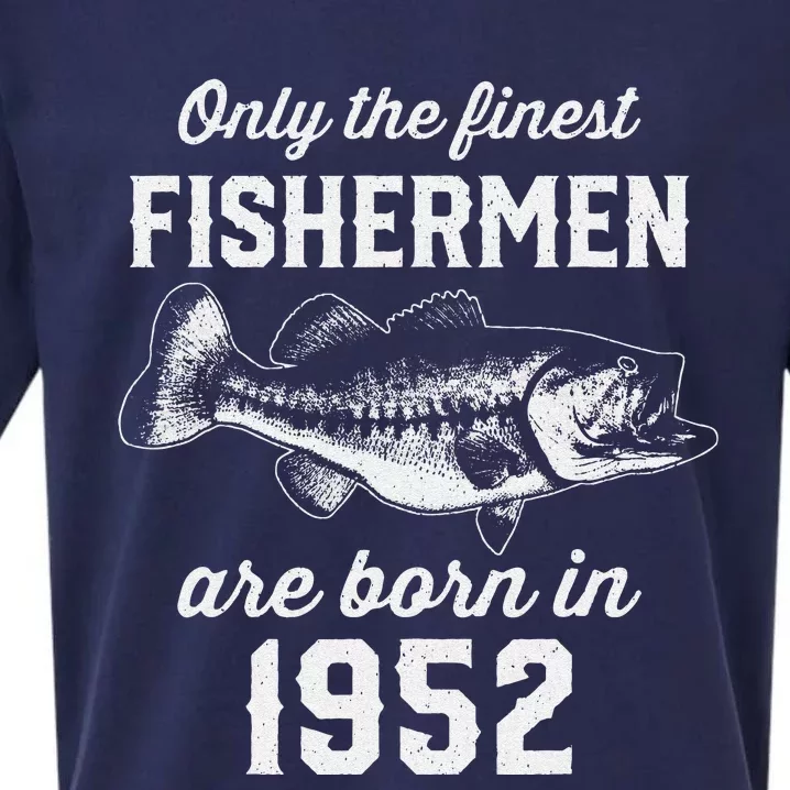 71 Year Old Fishing Fisherman 1952 71st Birthday Sueded Cloud Jersey T-Shirt