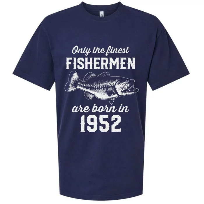 71 Year Old Fishing Fisherman 1952 71st Birthday Sueded Cloud Jersey T-Shirt