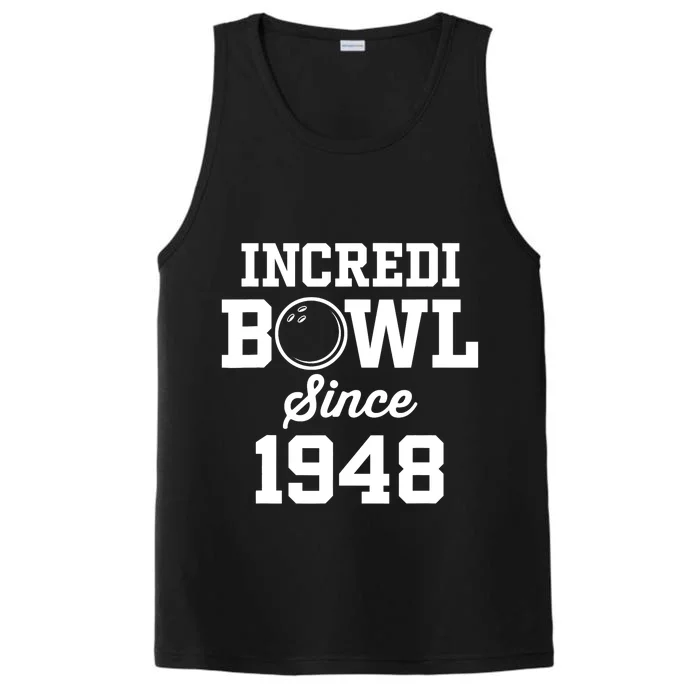 75 Year Old Bowler: Bowling 1948 75th Birthday Performance Tank