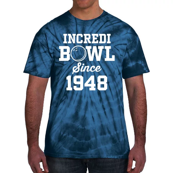 75 Year Old Bowler: Bowling 1948 75th Birthday Tie-Dye T-Shirt