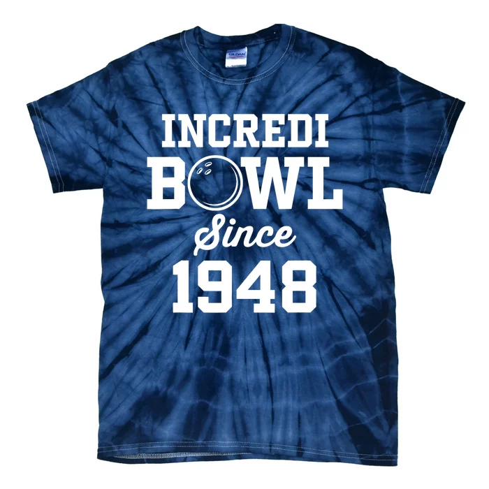 75 Year Old Bowler: Bowling 1948 75th Birthday Tie-Dye T-Shirt