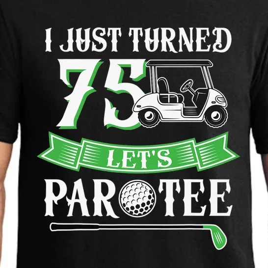 75 Years Old Happy 75th Birthday for Golfers Pajama Set