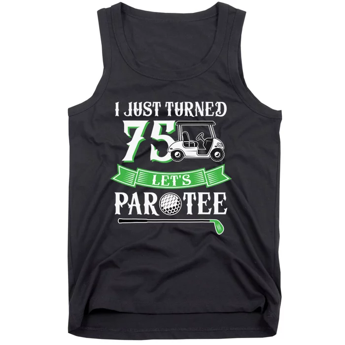 75 Years Old Happy 75th Birthday for Golfers Tank Top