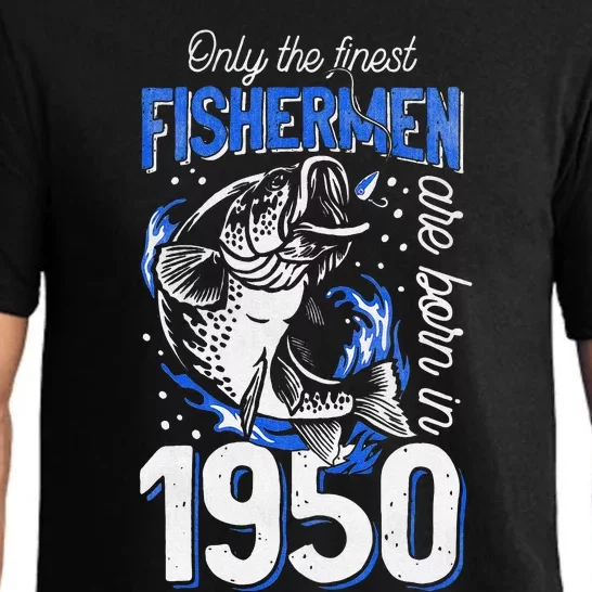 71 Years Old Fishing Fisherman 1950 71st Birthday Pajama Set