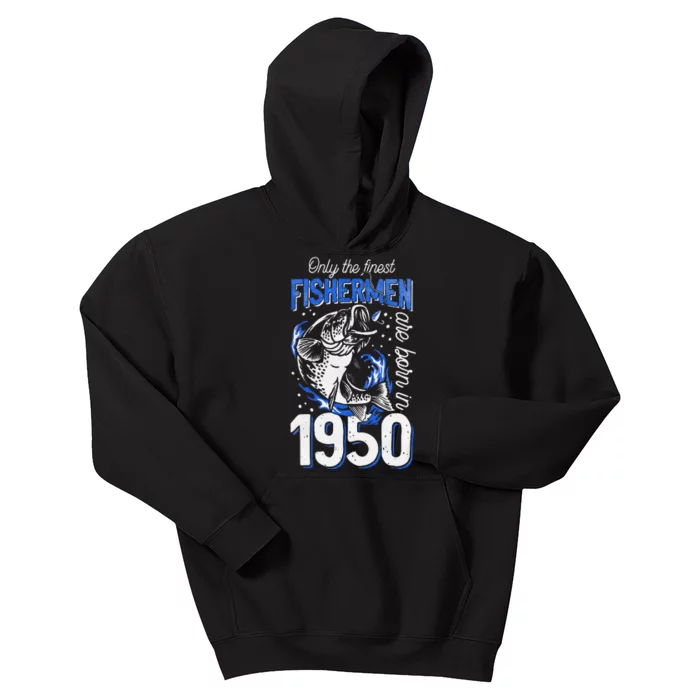 71 Years Old Fishing Fisherman 1950 71st Birthday Kids Hoodie