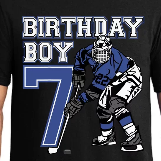 7 Year Old Ice Hockey Themed Birthday Party 7th Boy Gift Pajama Set