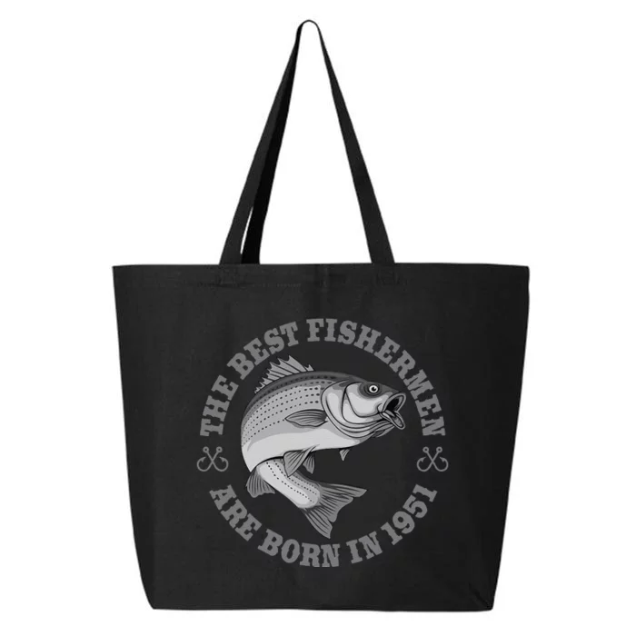 72 Year Old Fisherman Fishing 1951 72nd Birthday Gift 25L Jumbo Tote