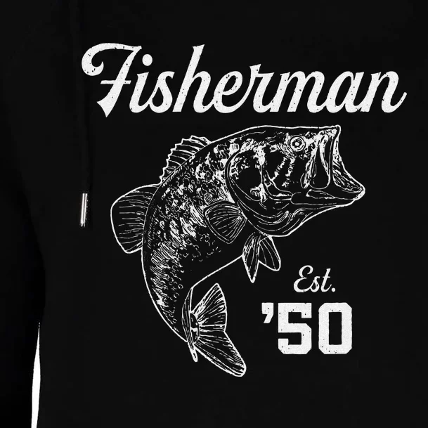 73 Year Old Bass Fisherman Fishing 1950 73rd Birthday Womens Funnel Neck Pullover Hood