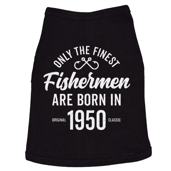 73 Year Old Fisherman Fishing 1950 73rd Birthday Gift Doggie Tank