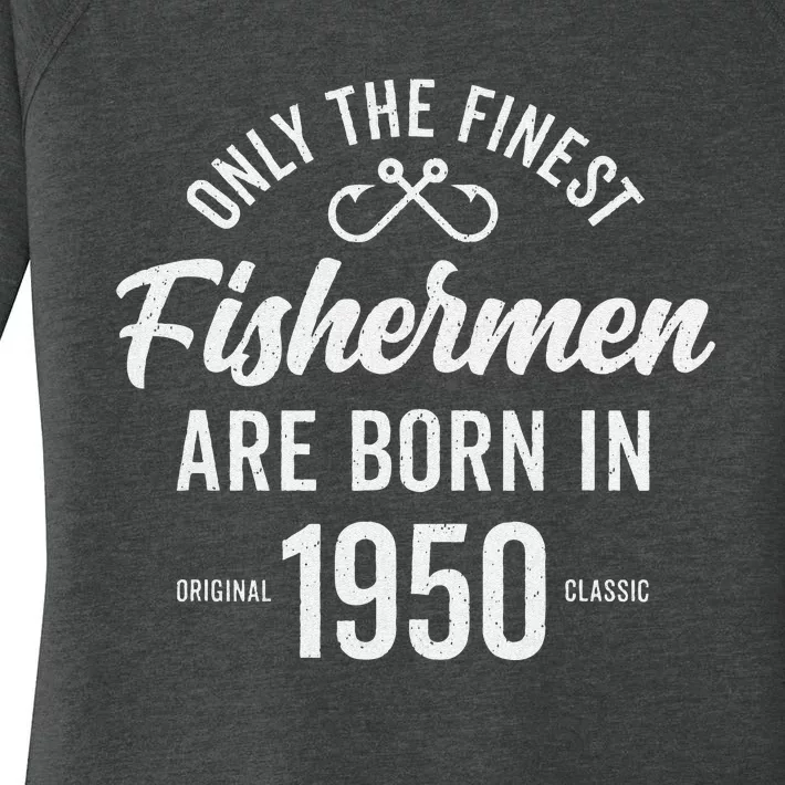 73 Year Old Fisherman Fishing 1950 73rd Birthday Gift Women's Perfect Tri Tunic Long Sleeve Shirt