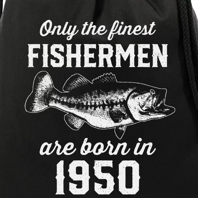 73 Year Old Fishing Fisherman 1950 73rd Birthday Drawstring Bag