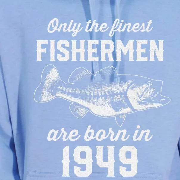 74 Year Old Fisherman Fishing 1949 74th Birthday Unisex Surf Hoodie