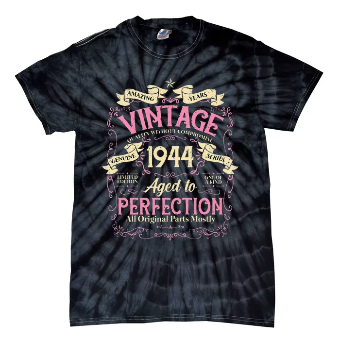 79 Years Old Vintage 79th Birthday Gifts For Women Mom 1944 Tie-Dye T-Shirt