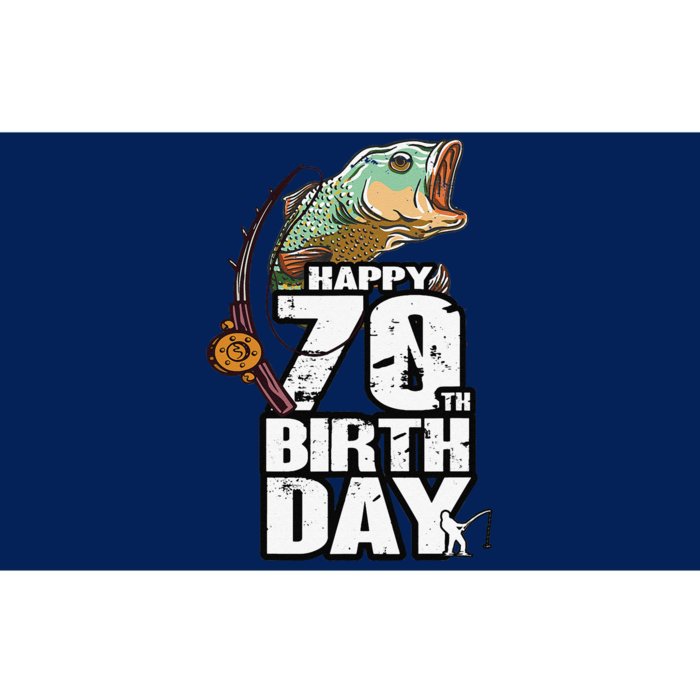 70 Years Old Fishing Fisherman Angler 70th Birthday Bumper Sticker