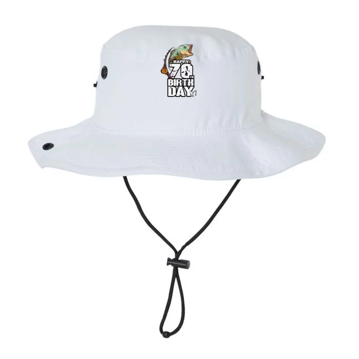 70 Years Old Fishing Fisherman Angler 70th Birthday Legacy Cool Fit Booney Bucket Hat