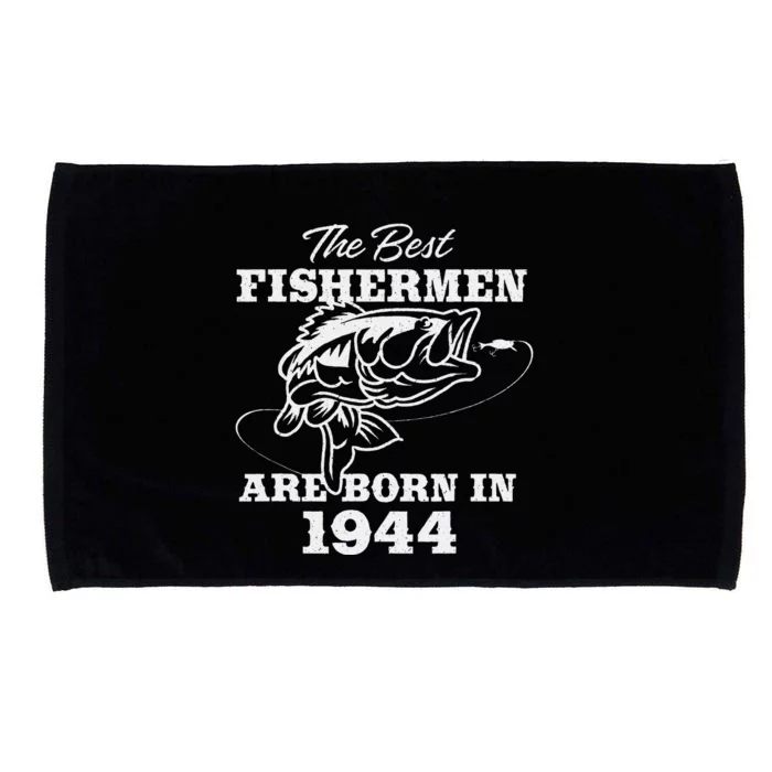 79 Year Old Fisherman Fishing 1944 79th Birthday Gift Microfiber Hand Towel