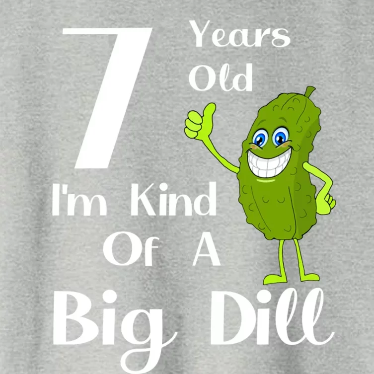 7 Years Old IM Kind Of A Big Dill Gift Women's Crop Top Tee