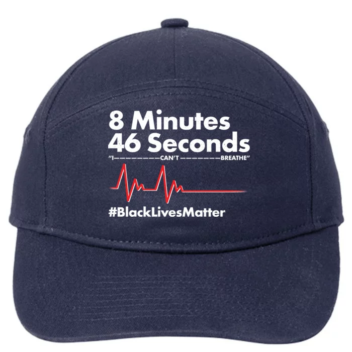 8 Mintues 46 Seconds I Can't Breathe #BLM 7-Panel Snapback Hat