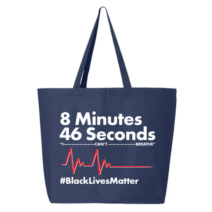 8 Mintues 46 Seconds I Can't Breathe #BLM 25L Jumbo Tote