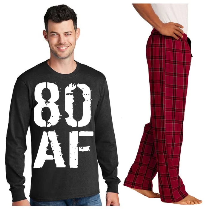 80 AF 80th Birthday Long Sleeve Pajama Set