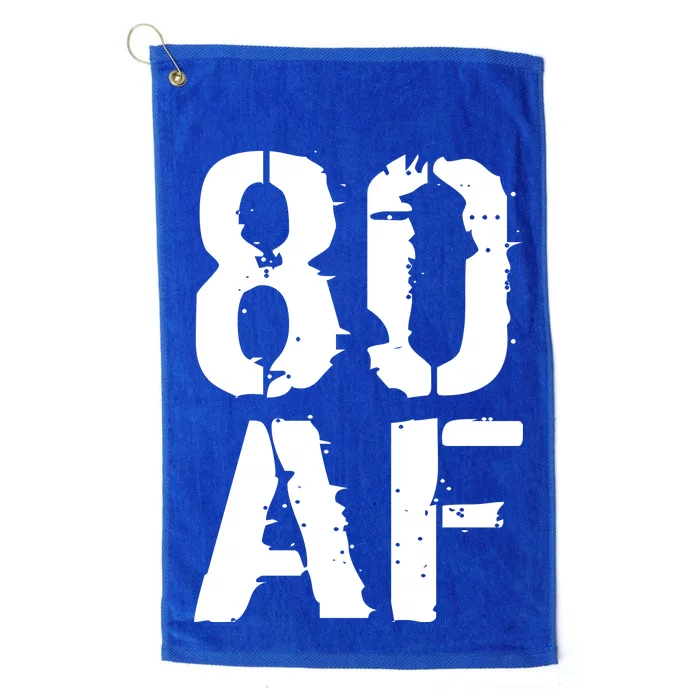 80 AF 80th Birthday Platinum Collection Golf Towel