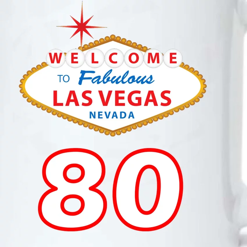 80 Years Old In Vegas - 80th Birthday Black Color Changing Mug