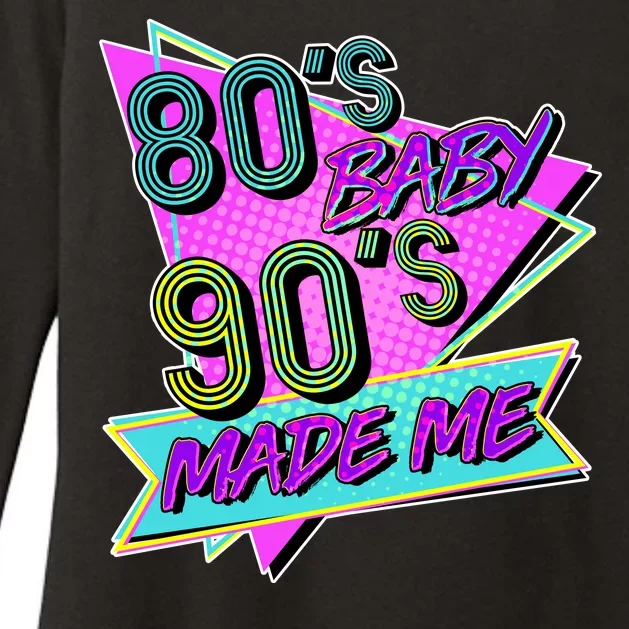 80's Baby 90's Made Me Womens CVC Long Sleeve Shirt